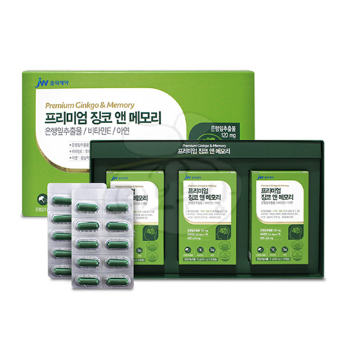 [JW중외제약] 프리미엄 징코 앤 메모리(500mg*30캡슐*3EA)