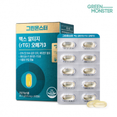 [그린몬스터] 맥스 rTG오메가3 (628mg*60캡슐)