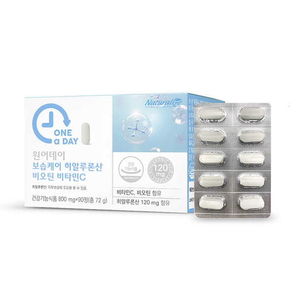 [네추럴라이즈] 원어데이 보습케어 히알루론산 비오틴 비타민C (800mg*90정)