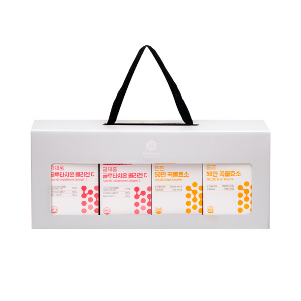 [맥널티바이오] 데일리 관리 선물세트 (글루타치온 콜라겐 2입 + 50만 곡물효소 2입)