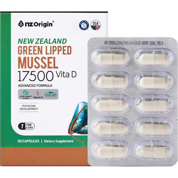 [NZ 오리진] 뉴질랜드 초록입홍합 17500 비타민D (710mg*30캡슐)
