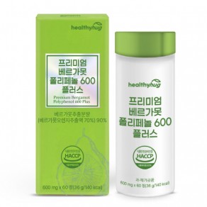 [헬씨허그] 프리미엄 베르가못 폴리페놀 600 플러스 (600mg*60정)