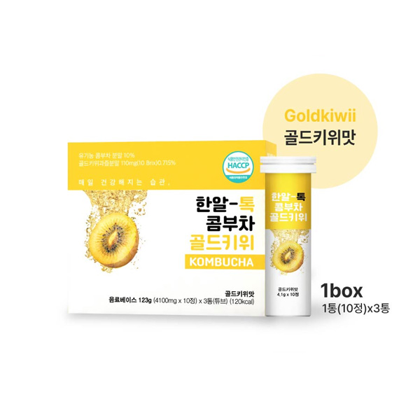 [에버틴] 한알 톡 콤부차 골드키위 (4100mg*30정)