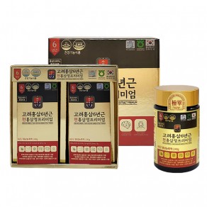 [대한홍삼진흥원] 고려홍삼6년근 천홍삼정 프리미엄 (100%) (240g*2병)