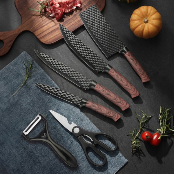 [키친플래그] 블랙 시그니처 칼가위 6종 세트