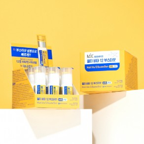 [MK] 멀티 비타12 부스터샷 (25ml*12병, 500mg*2정*12병)