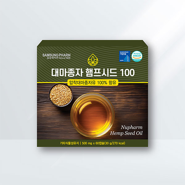 [삼성제약] 대마종자 햄프시드100 (500mg*60캡슐)
