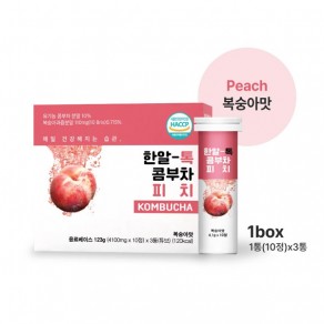 [에버틴] 한알 톡 콤부차 피치 (4100mg*30정)
